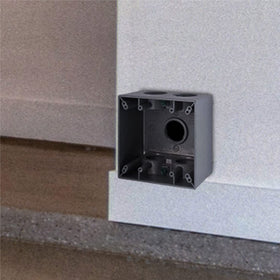 BELL 5388-0 side view weatherproof box showing rugged finish and mounting potential