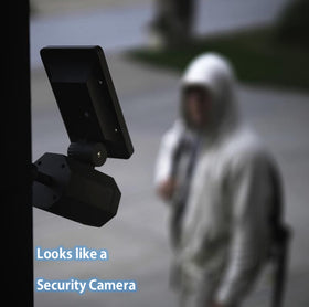 Bell+Howell Bionic Spotlight Deluxe illuminates outdoor spaces at night.