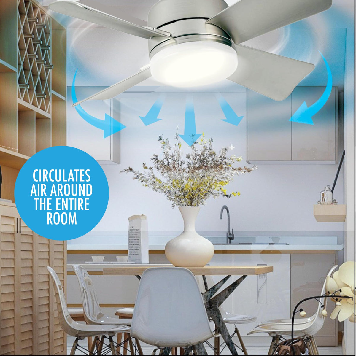 Socket Breeze delivers 1,000 lumens LED brightness for living spaces.