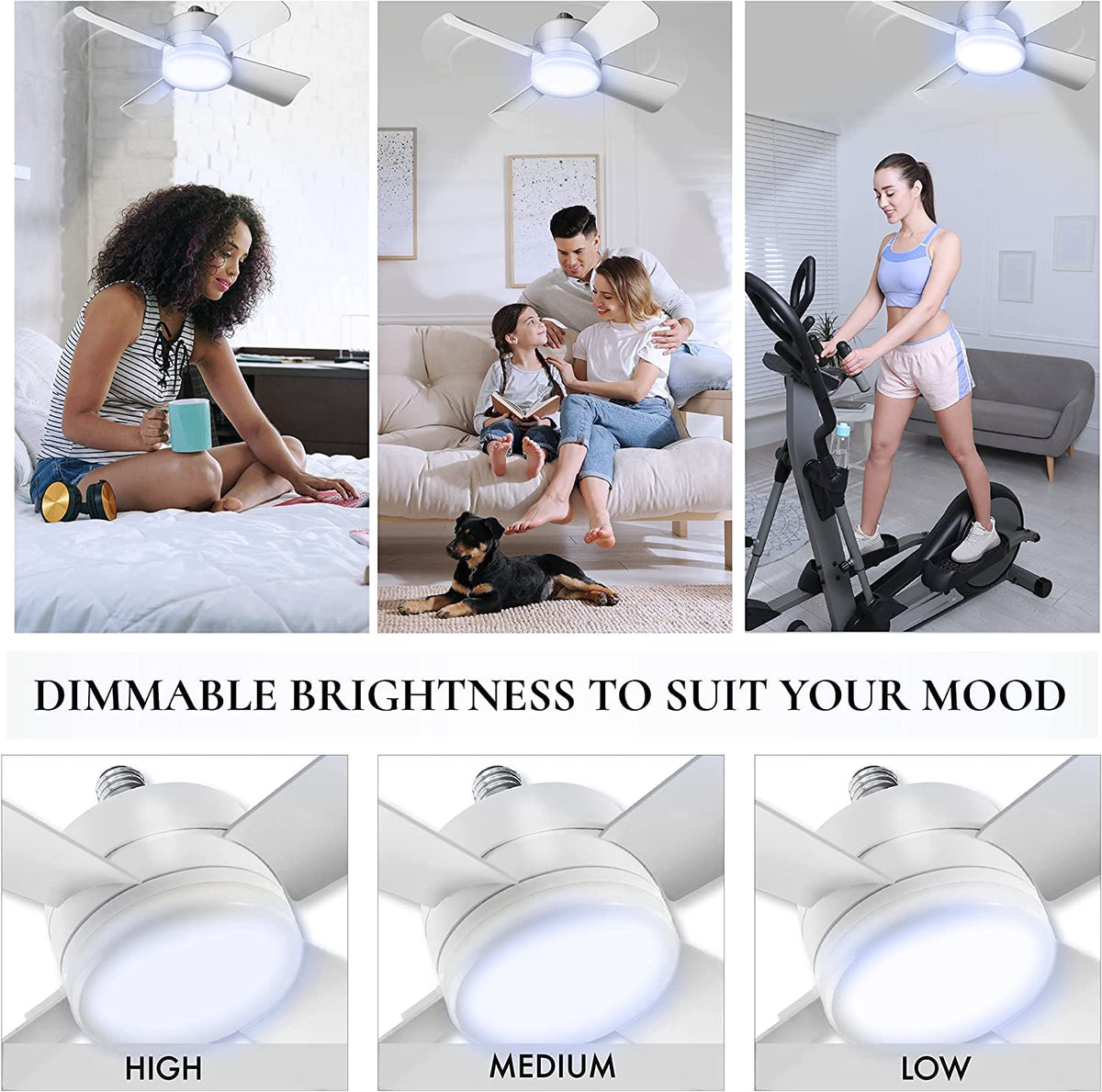 Easy installation of Socket Breeze Light into a standard socket