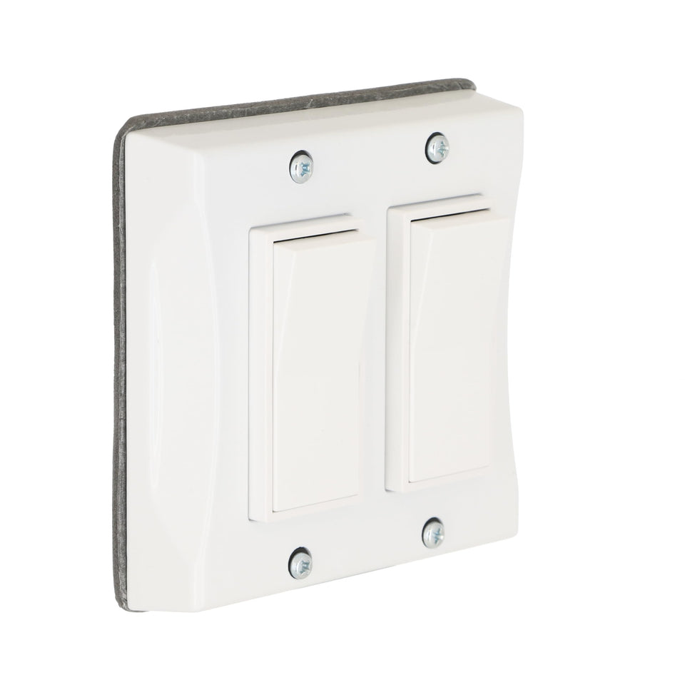 BELL TayMac 5127-1 2-gang vertical weatherproof cover protects outdoor switches