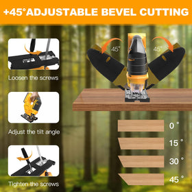 bellaDimora jigsaw tool includes six T-shank blades and accessories.