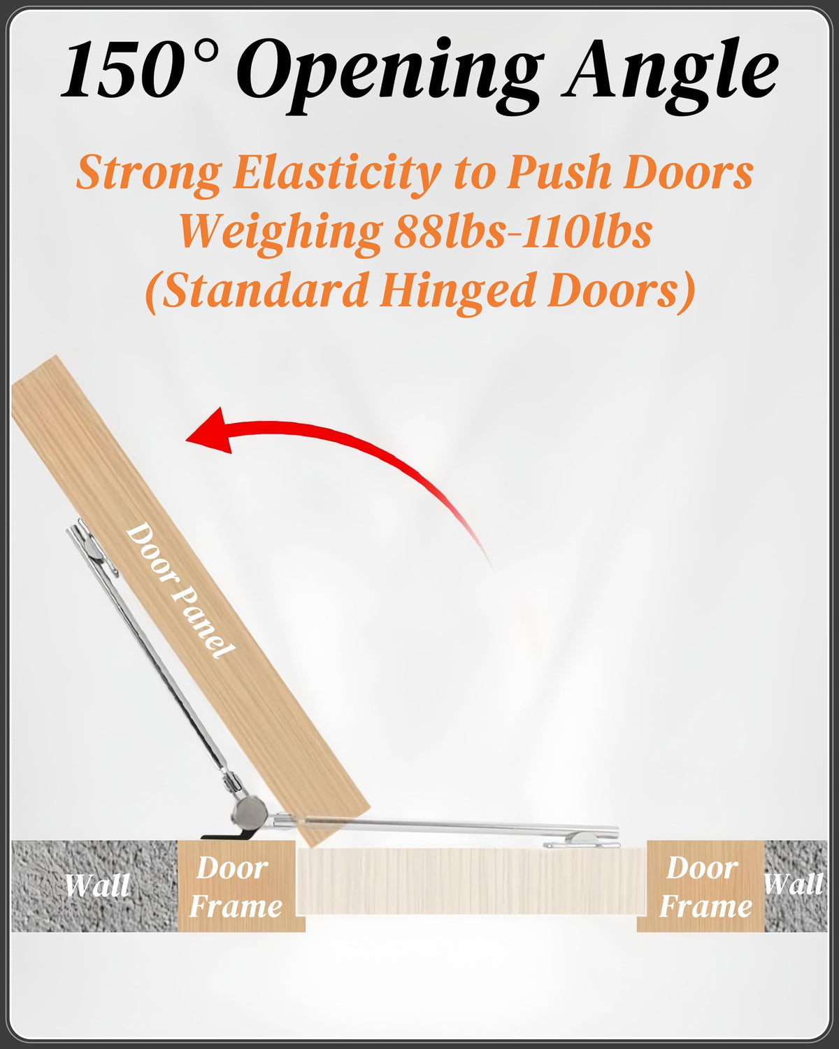 Bellairis auto soft-close feature quietly closes doors.