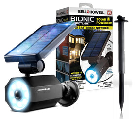 Bell+Howell Bionic Spotlight activates on motion, lighting your yard up to 25 feet away