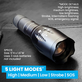 Bell+Howell TacLight anti-slip grip keeps control on the move