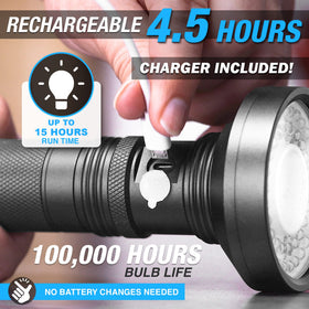 Bell+Howell Taclight Max durable aluminum body provides rugged reliability