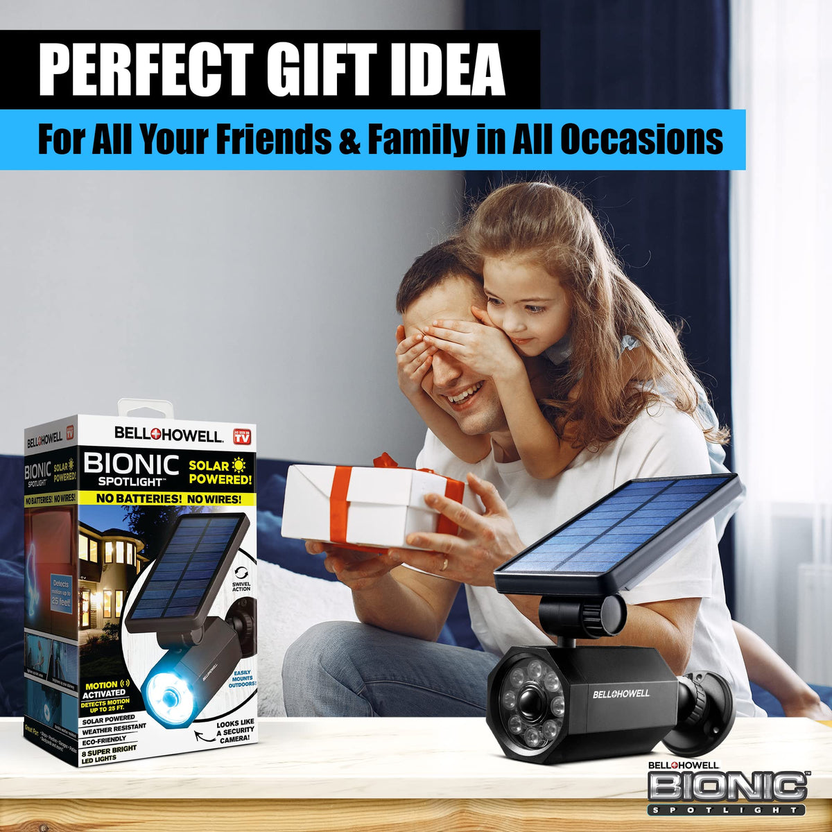 Bell+Howell Bionic Spotlight set of 2 offers versatile outdoor lighting options.