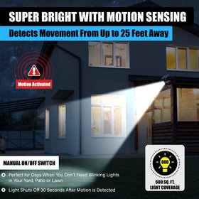 Bell+Howell Bionic Spotlight weather-resistant design thrives in rain or snow.