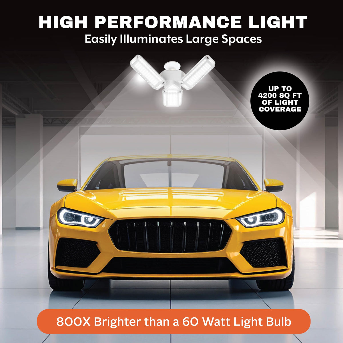 Instant illumination as soon as Bell+Howell HighBurst Ultra LED is screwed in.