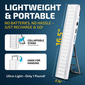 Bell+Howell Light Bar two-brightness modes for flexible lighting.