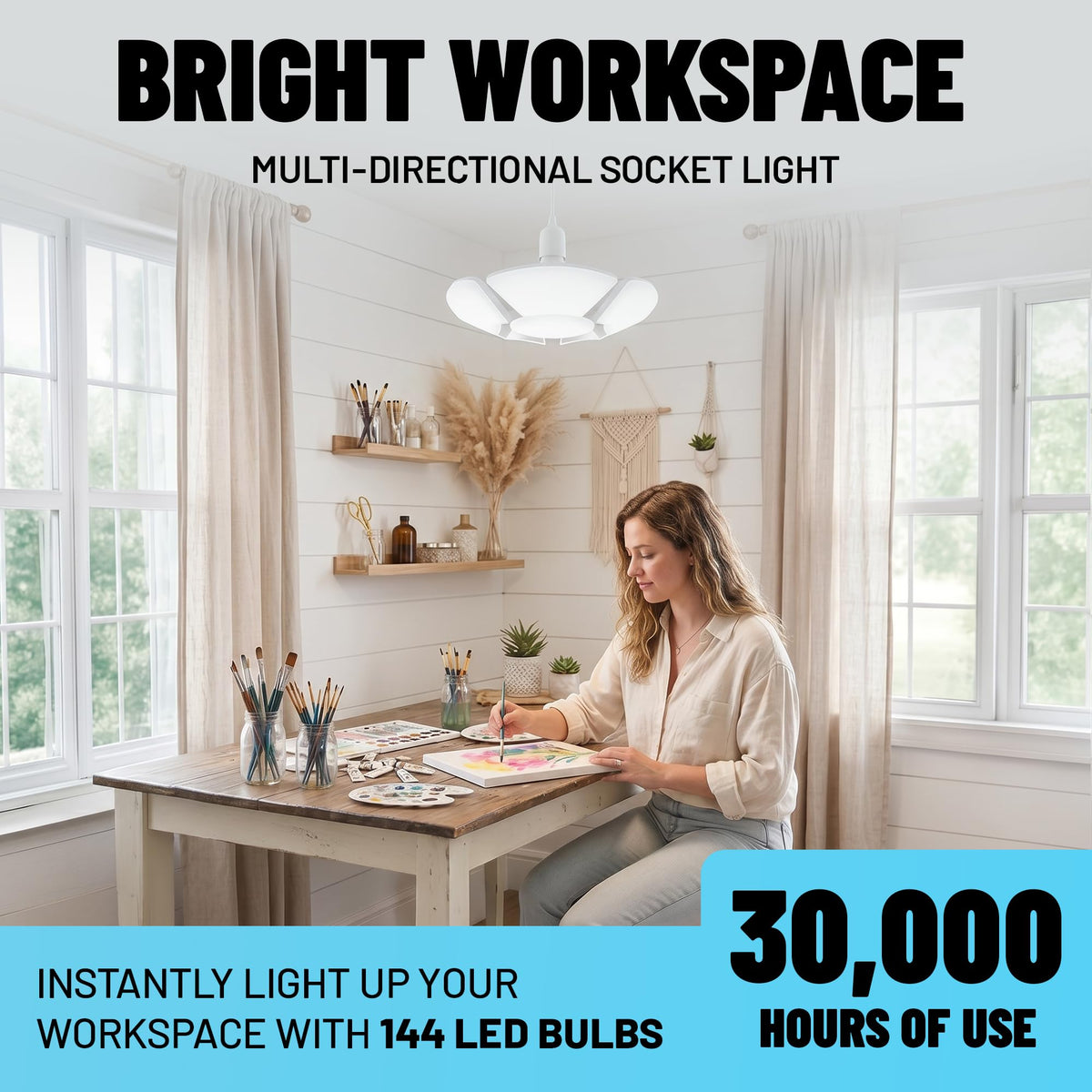 Bell+Howell Socket Burst extender included supports deeper fixtures