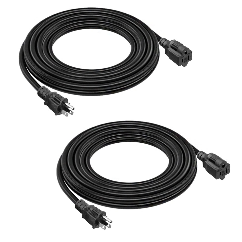 Belllights 15ft extension cord with 3-prong plug for extra reach.