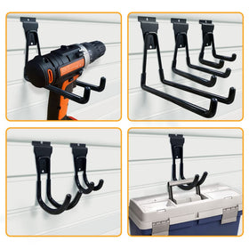 BELLO YON slatwall hook durable material for long lasting storage.