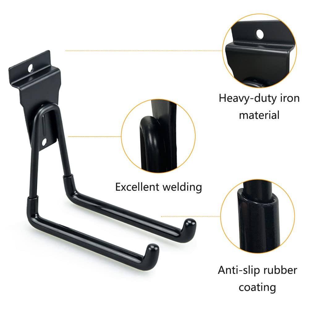 BELLO YON slatwall hook large U supports heavier equipment safely.