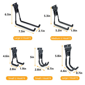 BELLO YON slatwall hook rubber coated protects surfaces.