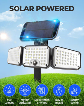 Bell+Howell Bionic Flood Light 360-degree swivel lets you direct light precisely.