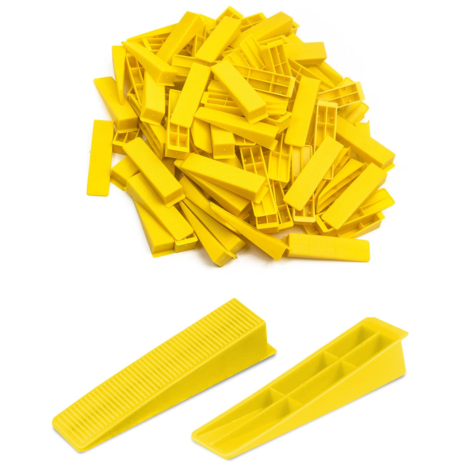 BELOOSYE tile leveling wedges package front showing ready-to-use kit for efficient tiling