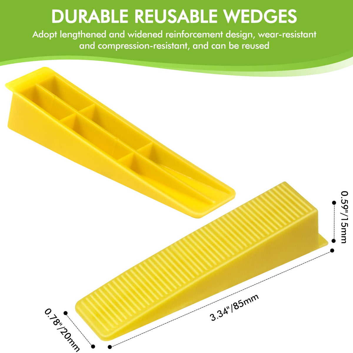 BELOOSYE wedge installation with pliers demonstrates fast spacing adjustment