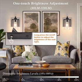 BELS 8-inch wall sconce creates bedroom ambience with neutral white light.