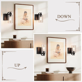 BELS 8-inch wall sconce dimmable for adjustable brightness across rooms.