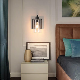 BELS 8-inch wall sconce includes hardware and instructions for easy installation.