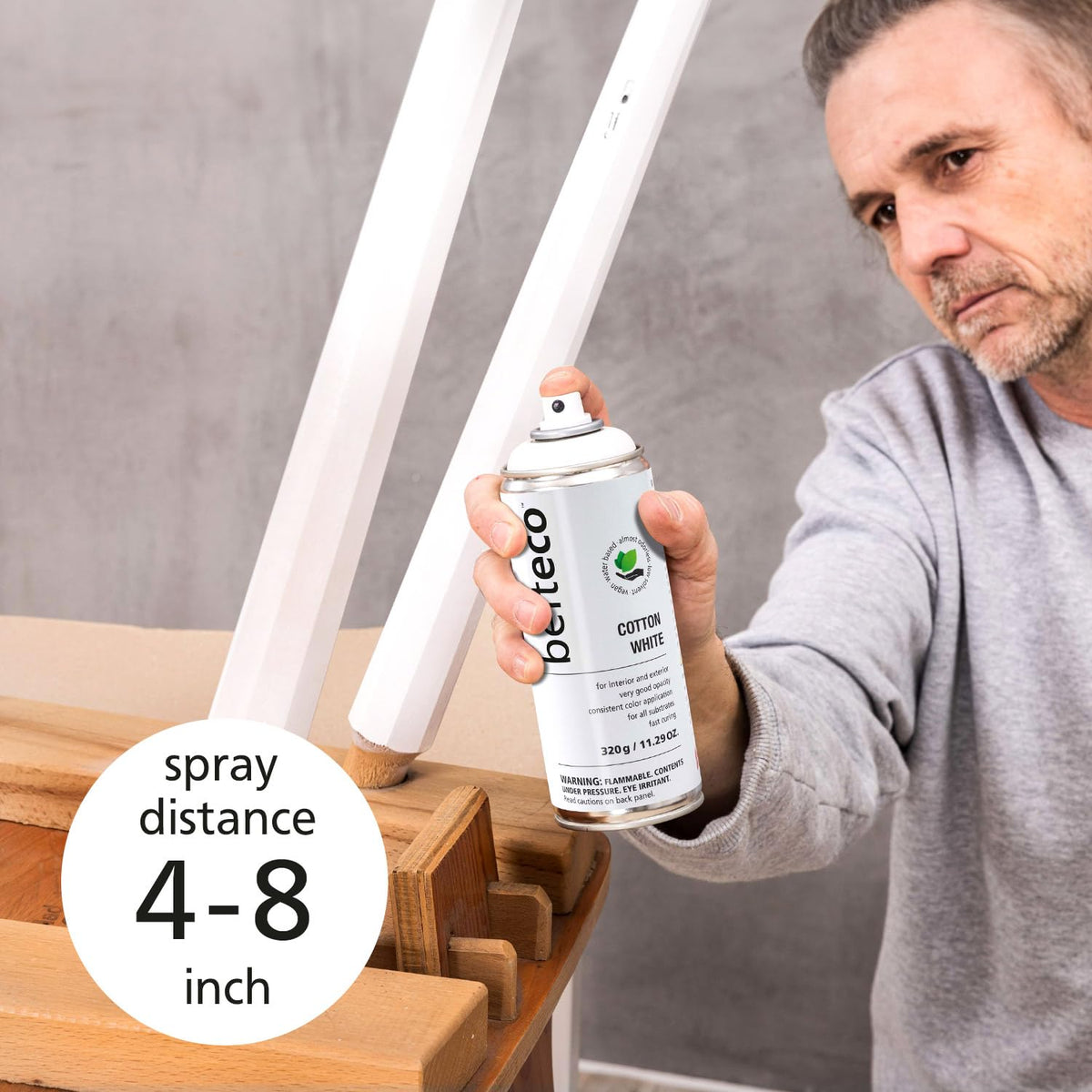 BELTECO plastic items upgraded with a safe white spray coating.