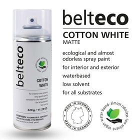 BELTECO wood furniture receives a clean white matte finish for a refreshed look.