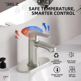 BELZ flexible supply hoses enable leak-free connections during installation.