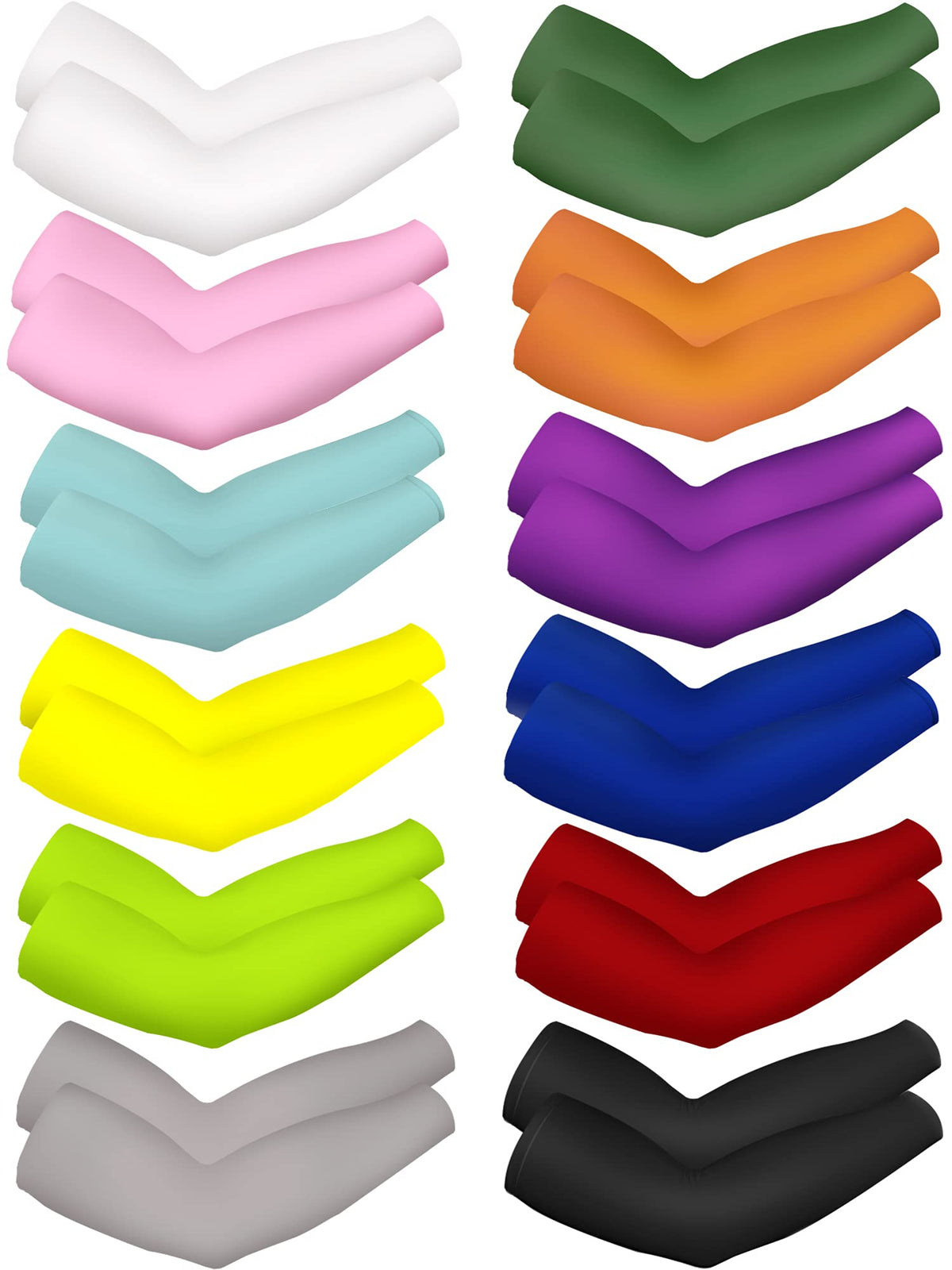 Bememo arm sleeves pack with 12 pairs, versatile for daily outdoor wear.