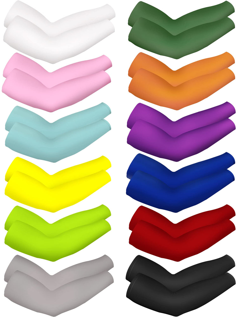 Bememo arm sleeves pack with 12 pairs, versatile for daily outdoor wear.