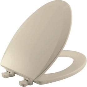 Bemis 1500EC elongated seat cover with easy-clean hinges for quick maintenance