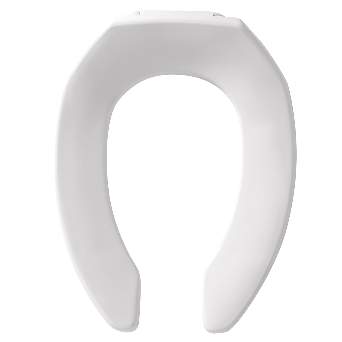 Bemis 1955CT open-front seat with check hinges for durable installation in busy restrooms.