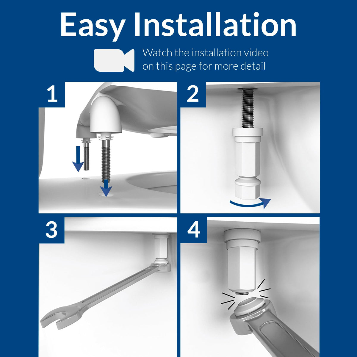 Fits elongated toilets including Kohler, American Standard, Toto for versatile retrofit.