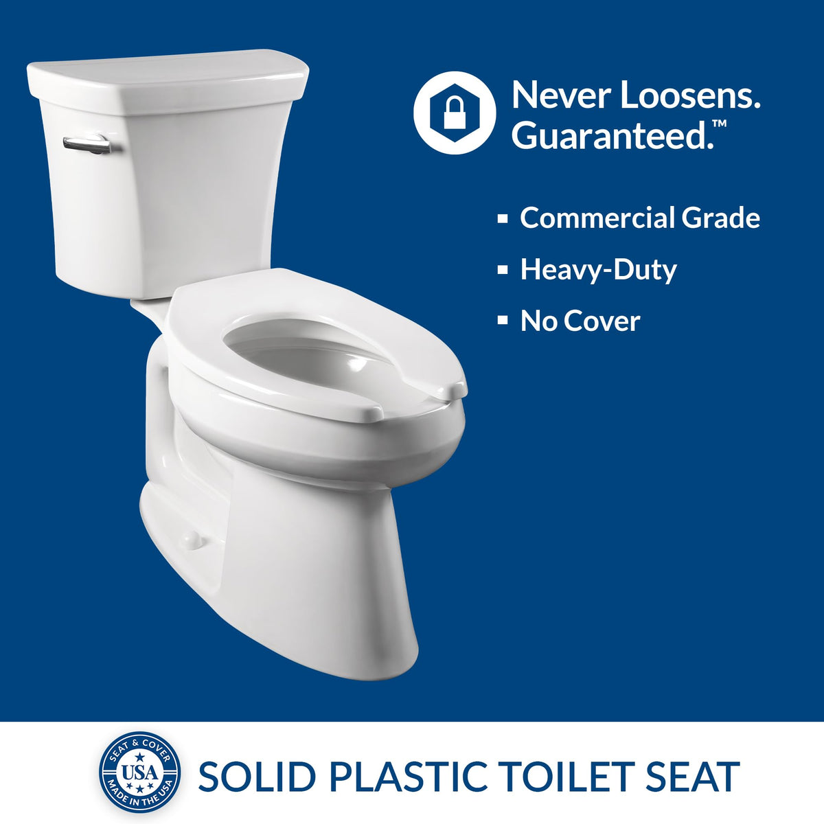 Bemis 1955CT with STA-TITE fastening for secure, maintenance-free installation.