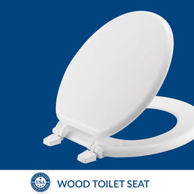 Bemis Top-Tite hinges shown from above the bowl for easy installation