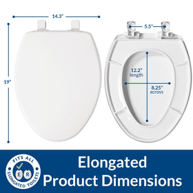 Bemis 7300SLEC easy-clean hinges allow quick removal for deep cleaning