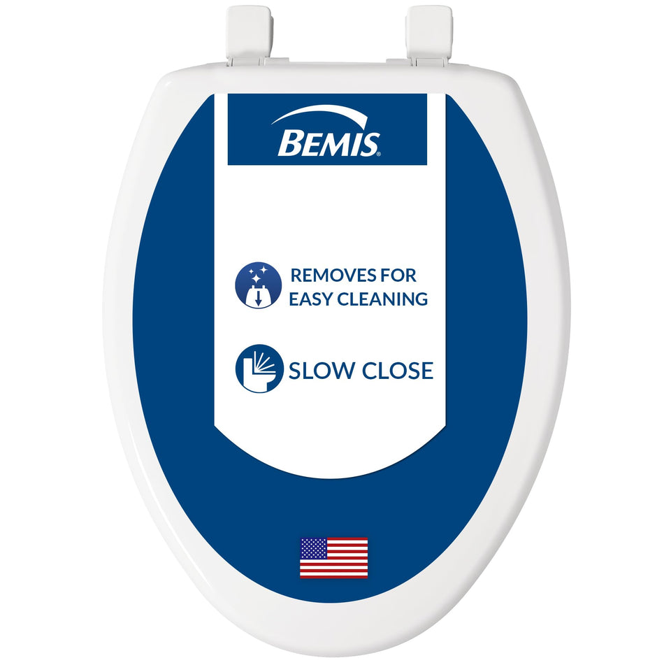 Bemis 7300SLEC slow-close seat closes quietly for a calmer bathroom routine