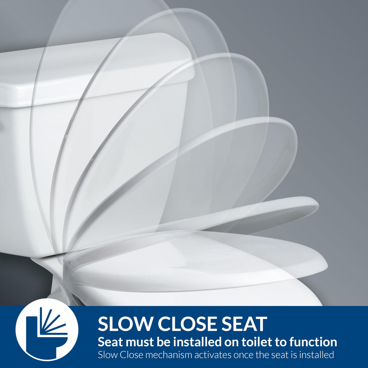 Bemis 730SLEC durable plastic seat designed for daily use.