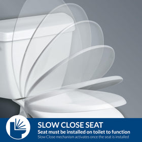 Bemis 730SLEC durable plastic seat designed for daily use.