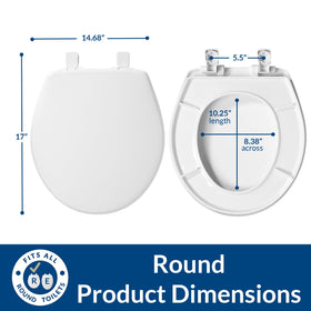 Bemis 730SLEC easy-clean quick-release hinges shown for maintenance.