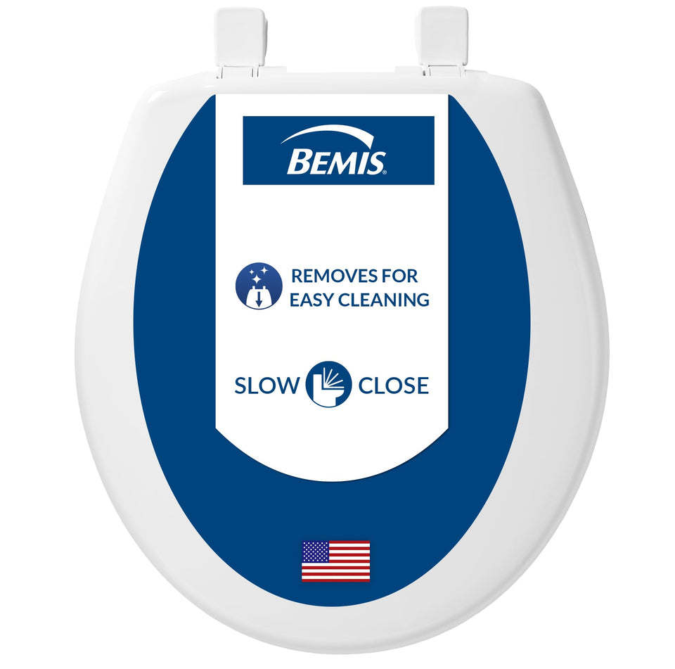 Bemis 730SLEC round seat with slow-close lid for quiet operation.