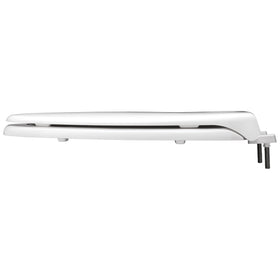 Bemis 7800TDG elongated seat provides comfortable seating for public restrooms.