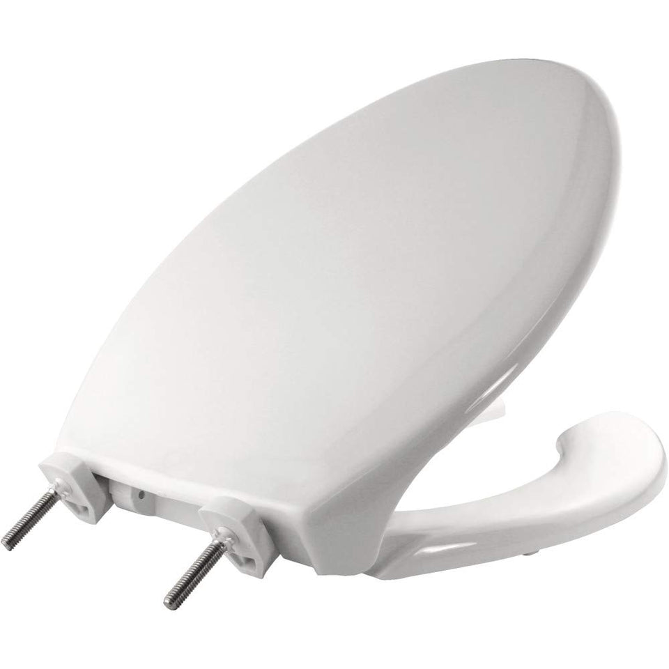 Bemis 7850TDG open-front view for durable public restroom use