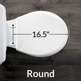 Bemis 790TDGSL round front design fits commercial bowls.