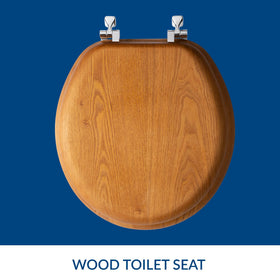 Bemis Mayfair round bowl fit seat adapts to most standard toilets for a quick upgrade.