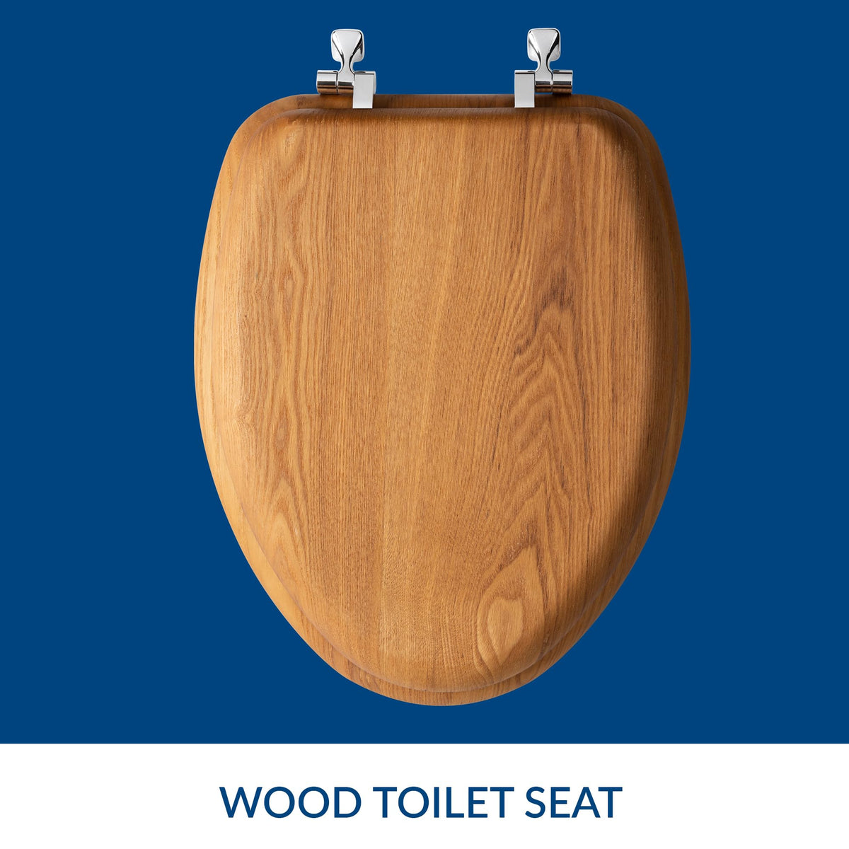 Bemis Mayfair seat open lid highlights ergonomic shape for comfort.