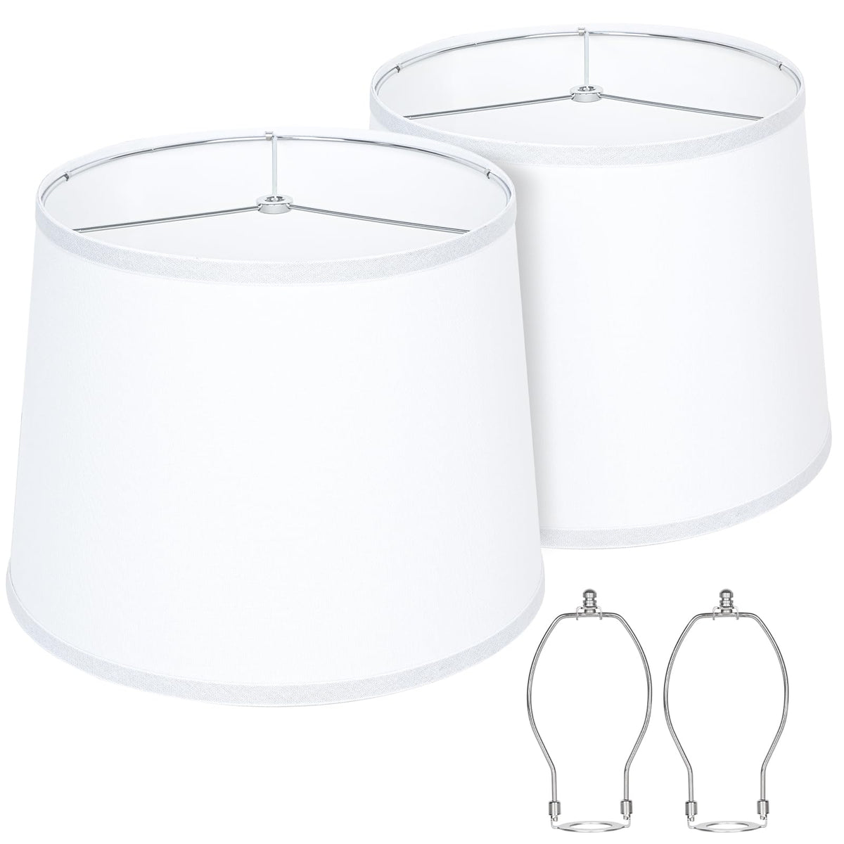 Benaep drum lamp shade 11-in top 13-in bottom 10-in high with diffused light for table lamps