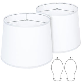 Benaep drum lamp shade 11-in top 13-in bottom 10-in high with diffused light for table lamps