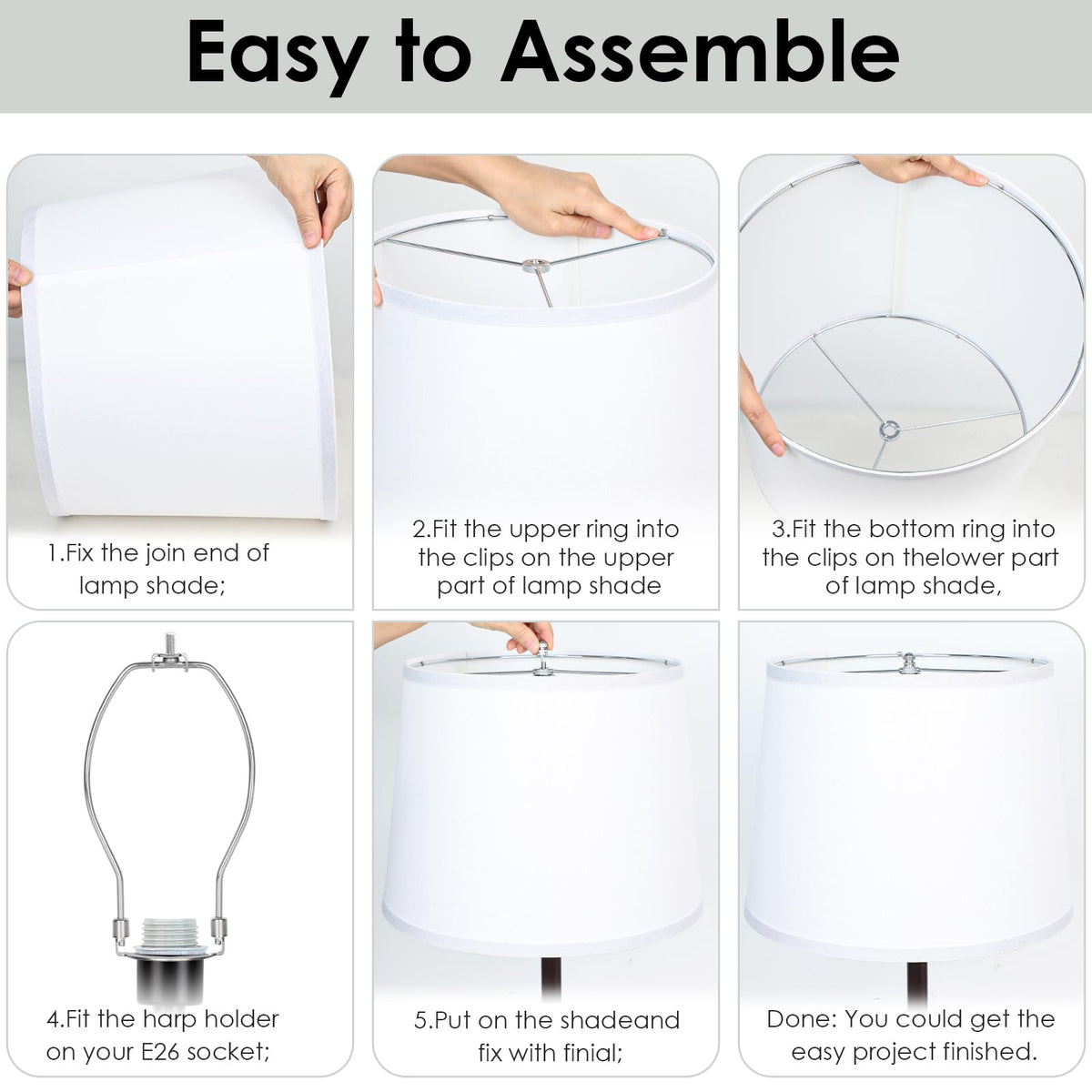 Benaep natural beige lampshade design complements diverse styles