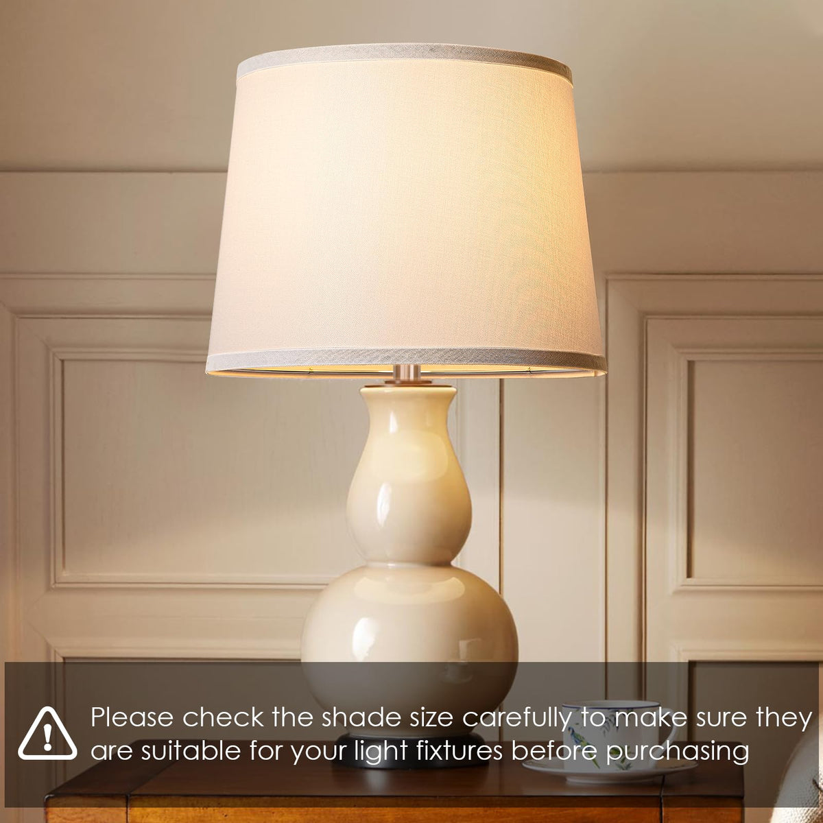 Benaep natural linen shade offers warm ambiance with diffused light for living spaces